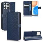 For Honor X8 Honeycomb Dot Texture Leather Phone Case(Blue)