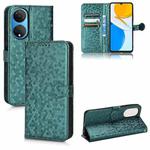 For Honor X7 Honeycomb Dot Texture Leather Phone Case(Green)