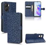 For Honor Play 40 Honeycomb Dot Texture Leather Phone Case(Blue)