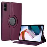 For Xiaomi Redmi Pad 10.61 360 Degree Rotation Litchi Texture Leather Tablet Case(Dark Purple)