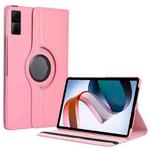 For Xiaomi Redmi Pad 10.61 360 Degree Rotation Litchi Texture Leather Tablet Case(Pink)