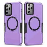 For Samsung Galaxy Note20 Ultra MagSafe Shockproof Armor Phone Case(Purple)