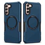For Samsung Galaxy S22+ 5G MagSafe Shockproof Armor Phone Case(Dark Blue)