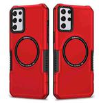 For Samsung Galaxy S23+ 5G MagSafe Shockproof Armor Phone Case(Red)