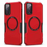For Samsung Galaxy S20 FE MagSafe Shockproof Armor Phone Case(Red)