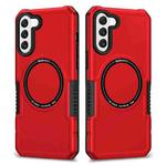 For Samsung Galaxy S22 5G MagSafe Shockproof Armor Phone Case(Red)