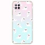 For Huawei P40 Lite Shockproof Painted Transparent TPU Protective Case(White Sea Lion)