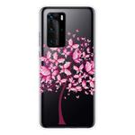 For Huawei P40 Pro Shockproof Painted Transparent TPU Protective Case(Butterfly Tree)