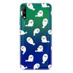 For Huawei Enjoy 10 Shockproof Painted Transparent TPU Protective Case(White Sea Lion)