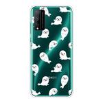 For Huawei Honor Play 4T Pro Shockproof Painted Transparent TPU Protective Case(White Sea Lion)