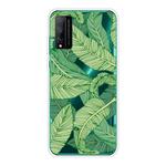 For Huawei Honor Play 4T Pro Shockproof Painted Transparent TPU Protective Case(Banana Leaf)