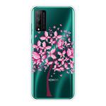 For Huawei Honor Play 4T Pro Shockproof Painted Transparent TPU Protective Case(Butterfly Tree)