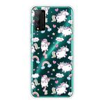 For Huawei Honor Play 4T Pro Shockproof Painted Transparent TPU Protective Case(Horse)