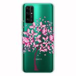 For Huawei Honor 30 Shockproof Painted Transparent TPU Protective Case(Butterfly Tree)
