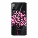 For Huawei Honor Play 4T Shockproof Painted Transparent TPU Protective Case(Butterfly Tree)