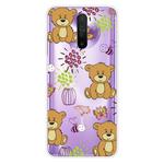 For Xiaomi Redmi K30 Shockproof Painted Transparent TPU Protective Case(Little Brown Bear)