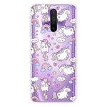 For Xiaomi Redmi K30 Shockproof Painted Transparent TPU Protective Case(Horse)