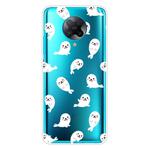 For Xiaomi Redmi K30 Pro Shockproof Painted Transparent TPU Protective Case(White Sea Lion)