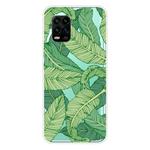 For Xiaomi Mi 10 Lite 5G Shockproof Painted Transparent TPU Protective Case(Banana Leaf)