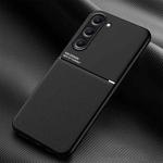 For Samsung Galaxy S23 5G Classic Tilt Magnetic PC + TPU Phone Case(Black)