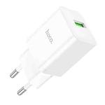 hoco N26 18W Maxim Single Port QC3.0 USB Charger, EU Plug(White)