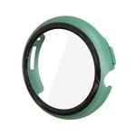 For Google Pixel Watch Tempered Glass Film PC Watch Case(Green)