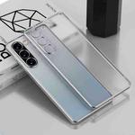 For Samsung Galaxy S23 5G Electroplated Frosted Phone Case(Silver)
