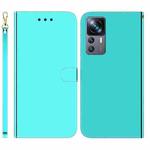 For Xiaomi 12T Pro Imitated Mirror Surface Flip Leather Phone Case(Mint Green)