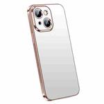 For iPhone 14 SULADA Electroplating Frosted All-inclusive TPU Phone Case(Pink)