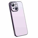 For iPhone 14 Plus SULADA Electroplating Frosted All-inclusive TPU Phone Case(Purple)