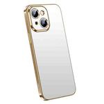 For iPhone 14 Plus SULADA Electroplating Frosted All-inclusive TPU Phone Case(Gold)