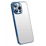 For iPhone 14 Pro SULADA Electroplating Frosted All-inclusive TPU Phone Case(Blue)