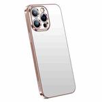 For iPhone 14 Pro SULADA Electroplating Frosted All-inclusive TPU Phone Case(Pink)
