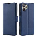 For Realme 9i 5G Global/10 5G Ultra-thin Voltage Side Buckle Horizontal Flip Leather Phone Case(Blue)