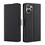 For Realme 9i 5G Global/10 5G Ultra-thin Voltage Side Buckle Horizontal Flip Leather Phone Case(Black)