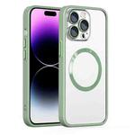 For iPhone 11 Cat Eyes MagSafe Shockproof Protective Phone Case(Green)