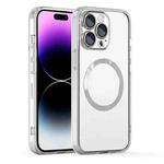 For iPhone 12 Pro Max Cat Eyes MagSafe Shockproof Protective Phone Case(White)