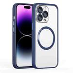 For iPhone 13 Pro Cat Eyes MagSafe Shockproof Protective Phone Case(Dark Blue)