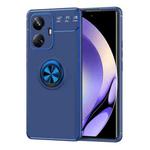 For Realme 10 Pro+ 5G Metal Ring Holder TPU Phone Case(Blue)