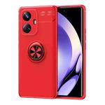 For Realme 10 Pro+ 5G Metal Ring Holder TPU Phone Case(Red)