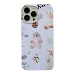 For iPhone 14 Cartoon Film Craft Hard PC Phone Case(Stuffed Bear)