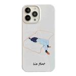 For iPhone 12 Pro Cartoon Film Craft Hard PC Phone Case(Lie Flat)