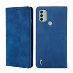 For Nokia C31 Skin Feel Magnetic Horizontal Flip Leather Phone Case(Blue)