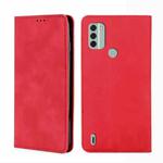For Nokia C31 Skin Feel Magnetic Horizontal Flip Leather Phone Case(Red)