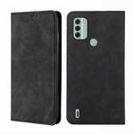 For Nokia C31 Skin Feel Magnetic Horizontal Flip Leather Phone Case(Black)