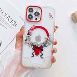 For iPhone 13 Pro Flower Beauty Pop-up Window Mafsafe Phone Case(Flowers Birds)