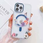 For iPhone 12 Flower Beauty Pop-up Window Mafsafe Phone Case(Butterfly Flower)