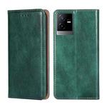 For vivo T2x 5G/Y73t/iQOO Z6x Gloss Oil Solid Color Magnetic Leather Phone Case(Green)