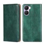 For Honor Play 40 Plus Gloss Oil Solid Color Magnetic Leather Phone Case(Green)