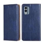 For Nokia X30 5G Gloss Oil Solid Color Magnetic Leather Phone Case(Blue)